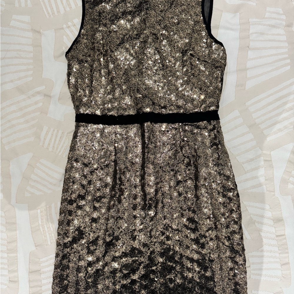 Elegant Black and Gold Women's Dress
